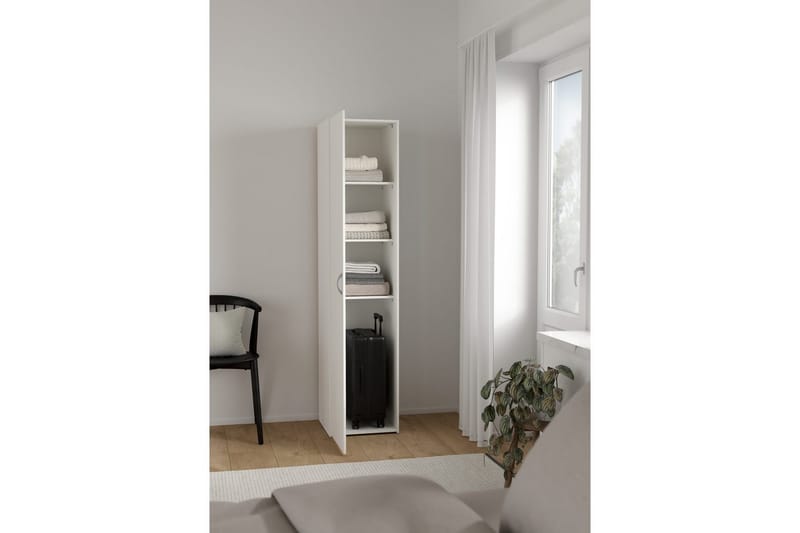 Space Garderobe 39x175 cm - Hvit - Oppbevaring - Garderober & garderobesystem