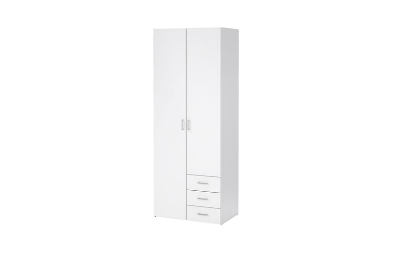 Space Garderobe 78x200 cm - Hvit - Oppbevaring - Garderober & garderobesystem