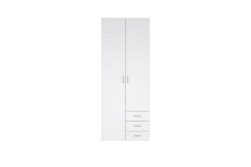 Space Garderobe 78x200 cm - Hvit - Oppbevaring - Garderober & garderobesystem
