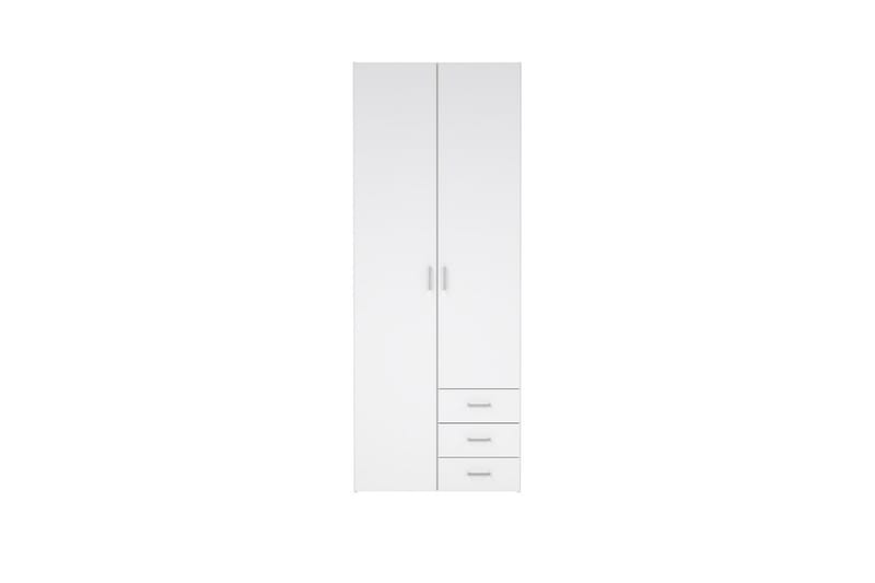 Space Garderobe 78x200 cm - Hvit - Oppbevaring - Garderober & garderobesystem