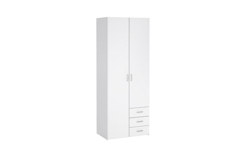 Space Garderobe 78x200 cm - Hvit - Oppbevaring - Garderober & garderobesystem