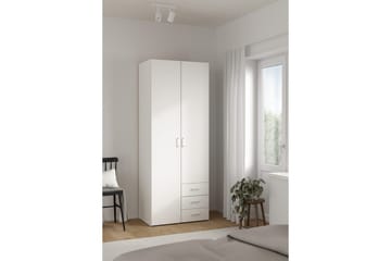 Space Garderobe 78x200 cm - Hvit - Oppbevaring - Garderober & garderobesystem