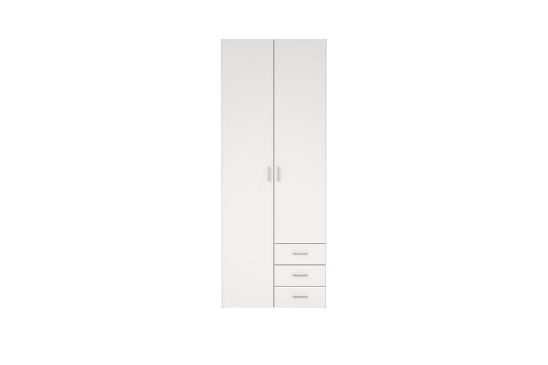 Space Garderobe 78x200 cm - Hvit - Oppbevaring - Garderober & garderobesystem