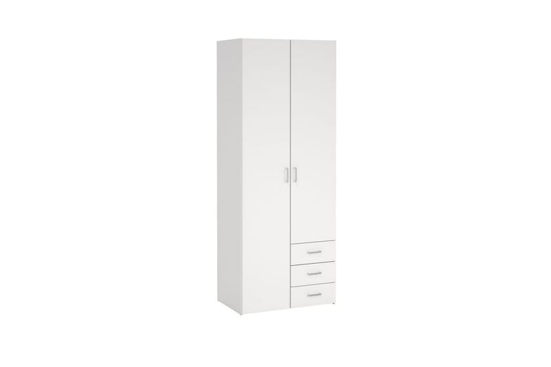 Space Garderobe 78x200 cm - Hvit - Oppbevaring - Garderober & garderobesystem