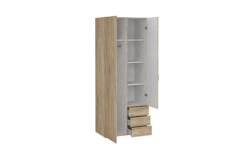 Space Garderobe 78x200 cm - Natur - Oppbevaring - Skap - Oppbevaringsskap
