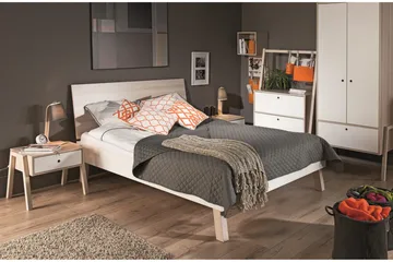 Spot Garderobeskap med Oppbevaring i Tre - Hvit|Beige - Oppbevaring - Garderober & garderobesystem