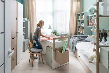 STIGE Garderobe Hvit / Tre / Natur - VOX - Oppbevaring - Garderober & garderobesystem