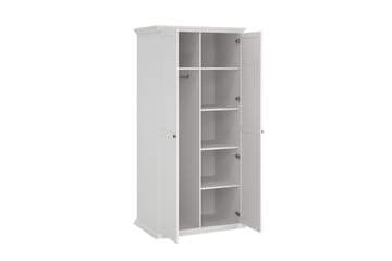 Suneta Garderobe 96x200 cm - Hvit - Oppbevaring - Garderober & garderobesystem