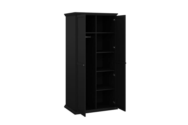 Suneta Garderobe 96x200 cm - Svart - Oppbevaring - Garderober & garderobesystem