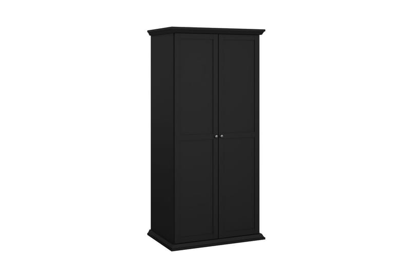 Suneta Garderobe 96x200 cm - Svart - Oppbevaring - Garderober & garderobesystem