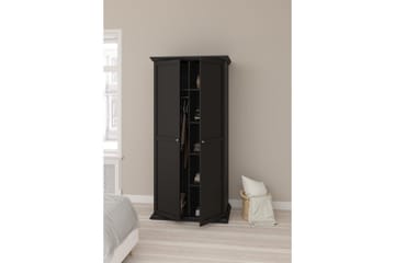 Suneta Garderobe 96x200 cm - Svart - Oppbevaring - Garderober & garderobesystem