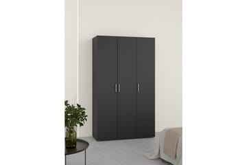 Suntia Garderobe 118x201 cm - Svart - Oppbevaring - Garderober & garderobesystem