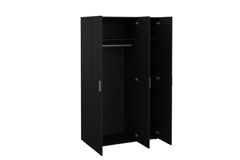 Suntia Garderobe 118x201 cm - Svart - Oppbevaring - Garderober & garderobesystem