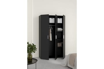 Suntia Garderobe 118x201 cm - Svart - Oppbevaring - Garderober & garderobesystem
