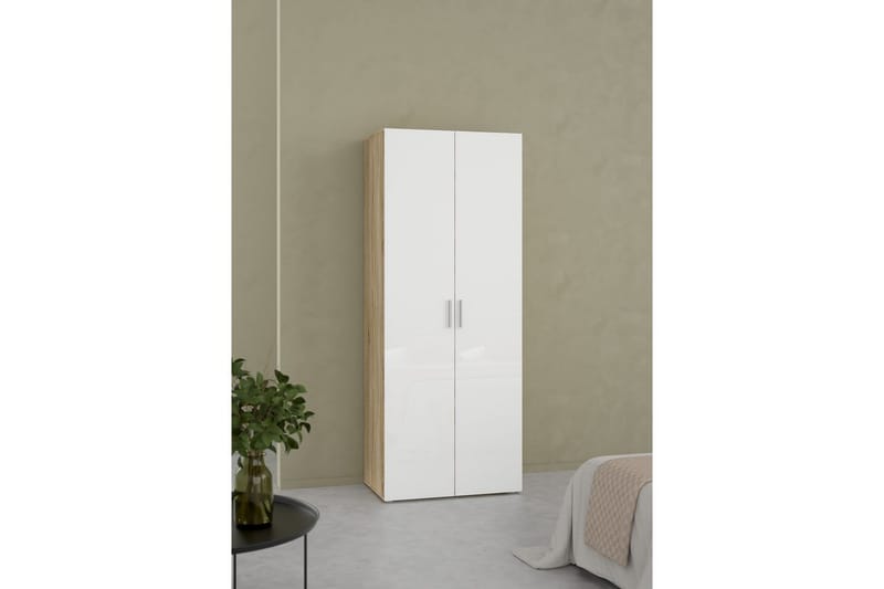 Suntia Garderobe 79x201 cm - Hvit - Oppbevaring - Garderober & garderobesystem