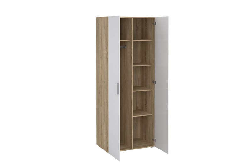 Suntia Garderobe 79x201 cm - Hvit - Oppbevaring - Garderober & garderobesystem