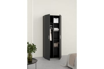 Suntia Garderobe 79x201 cm - Svart - Oppbevaring - Garderober & garderobesystem
