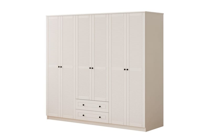 Sylvenor Garderobe 210x184 cm, Matt Hvit