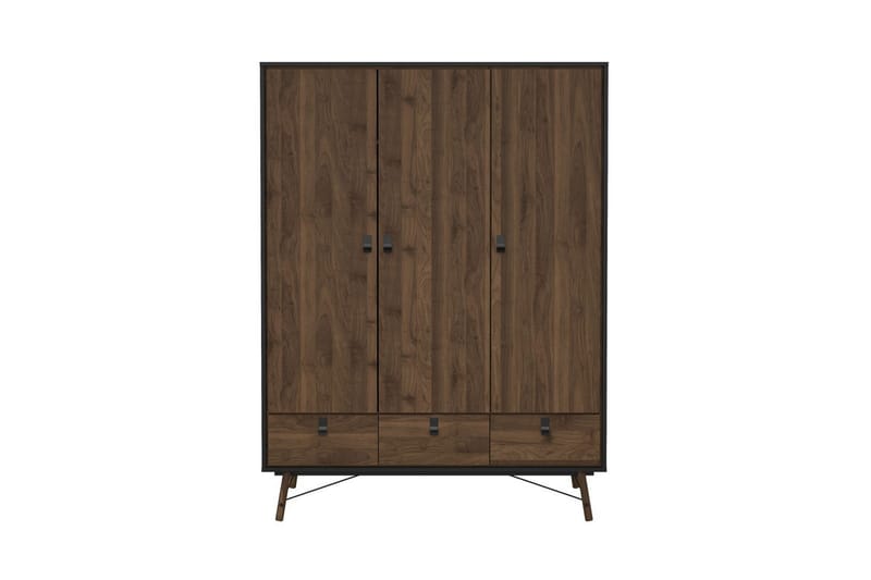 Tadami Garderobe 150x200 cm - Svart/Natur - Oppbevaring - Garderober & garderobesystem