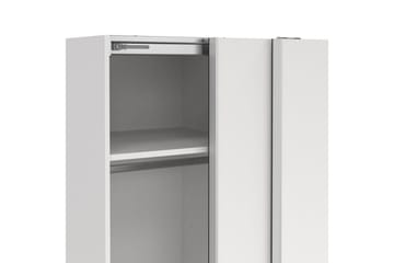 Takeru Garderobe 119x200 cm - Hvit - Oppbevaring - Garderober & garderobesystem