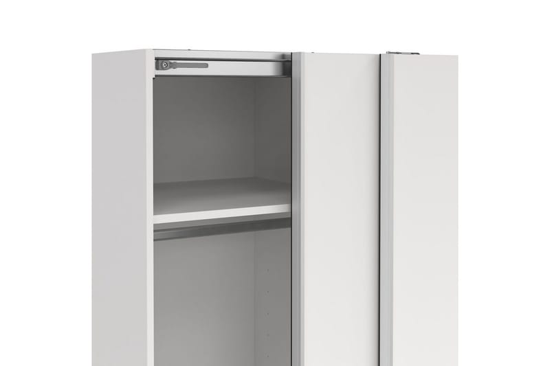 Takeru Garderobe 119x200 cm - Hvit - Oppbevaring - Garderober & garderobesystem