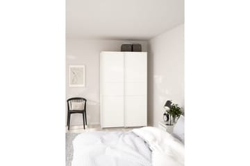 Takeru Garderobe 119x200 cm - Hvit - Oppbevaring - Garderober & garderobesystem