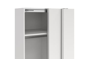 Takeru Garderobe 119x200 cm - Hvit - Oppbevaring - Garderober & garderobesystem