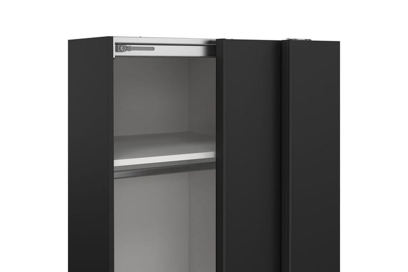 Takeru Garderobe 119x200 cm - Svart - Oppbevaring - Garderober & garderobesystem