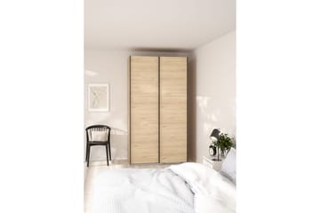 Takeru Garderobe 119x221 cm - Brun - Oppbevaring - Garderober & garderobesystem