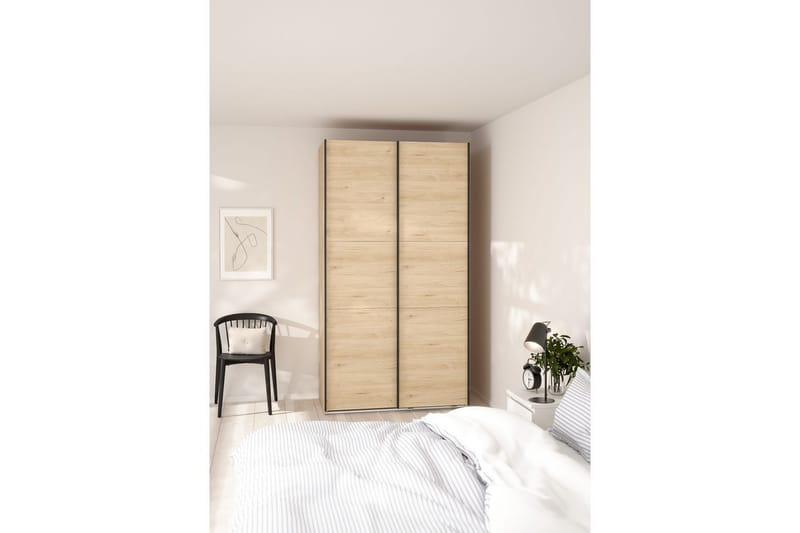 Takeru Garderobe 119x221 cm - Brun - Oppbevaring - Garderober & garderobesystem