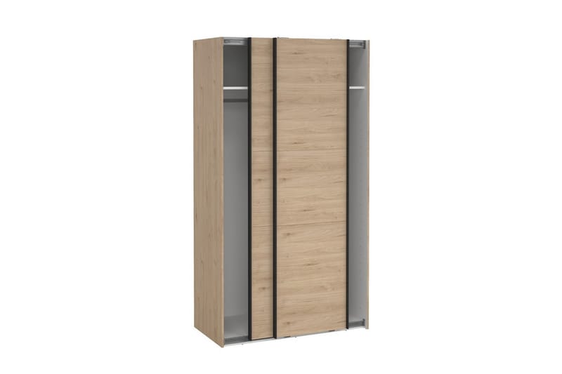 Takeru Garderobe 119x221 cm - Brun - Oppbevaring - Garderober & garderobesystem