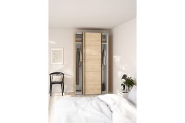 Takeru Garderobe 119x221 cm - Brun - Oppbevaring - Garderober & garderobesystem