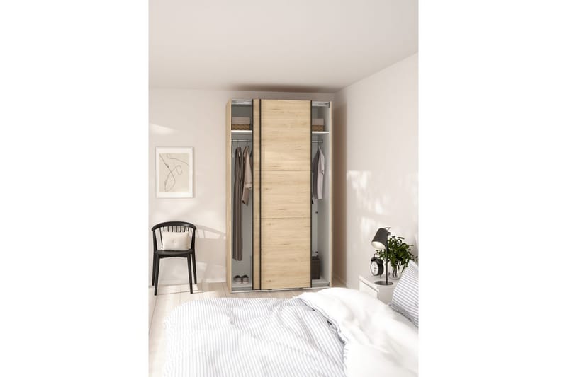 Takeru Garderobe 119x221 cm - Brun - Oppbevaring - Garderober & garderobesystem