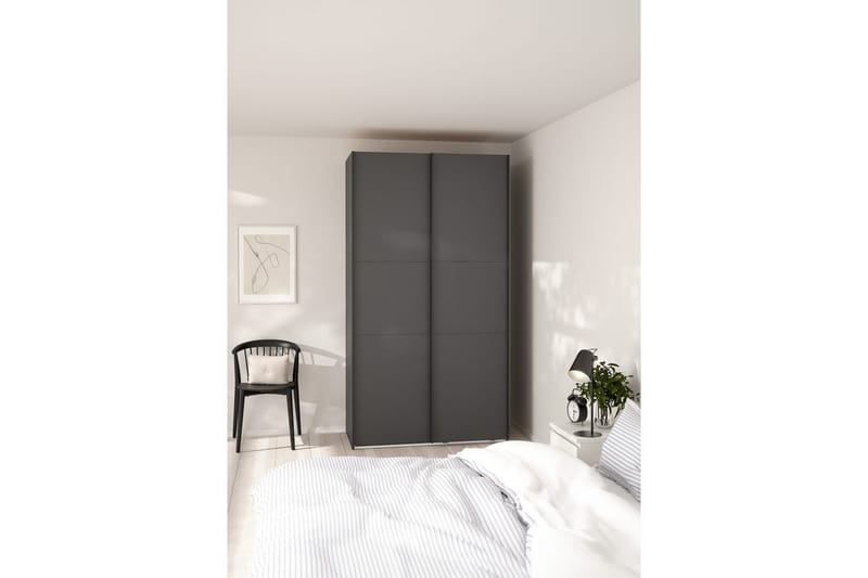 Takeru Garderobe 119x221 cm - Grå - Oppbevaring - Garderober & garderobesystem