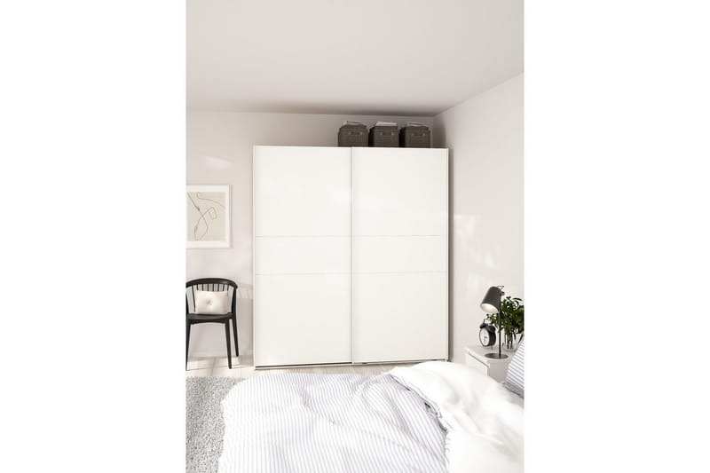 Takeru Garderobe 179x200 cm - Hvit - Oppbevaring - Garderober & garderobesystem