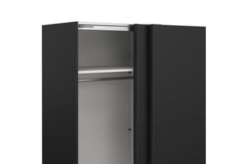 Takeru Garderobe 179x200 cm - Svart - Oppbevaring - Garderober & garderobesystem