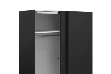 Takeru Garderobe 179x200 cm - Svart - Oppbevaring - Garderober & garderobesystem