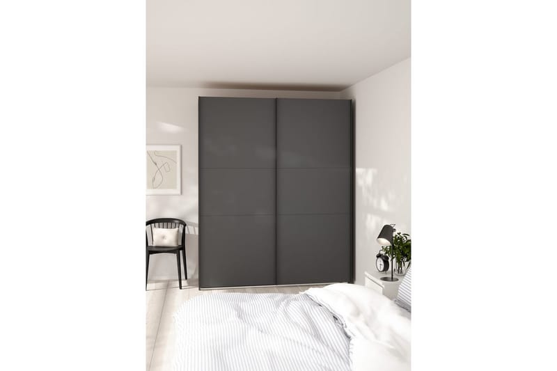 Takeru Garderobe 179x221 cm - Grå - Oppbevaring - Garderober & garderobesystem