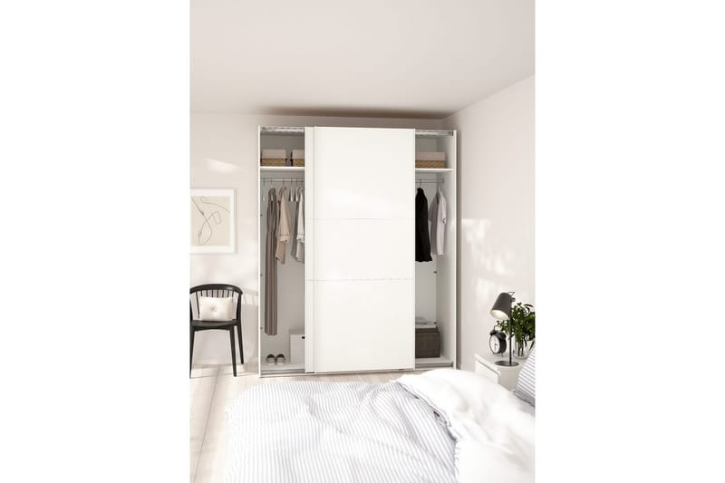 Takeru Garderobe 179x221 cm - Hvit - Oppbevaring - Garderober & garderobesystem