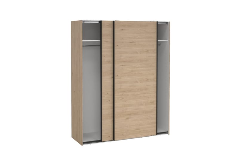Takeru Garderobe 179x221 cm - Lysebrun - Oppbevaring - Garderober & garderobesystem