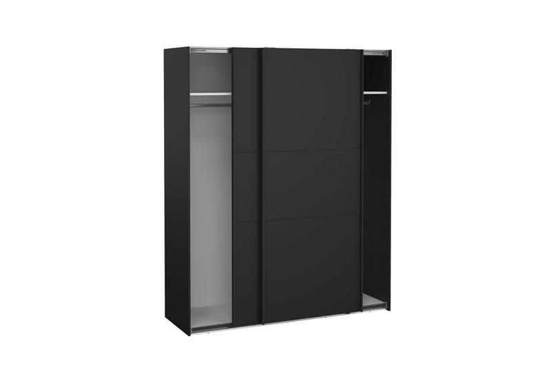 Takeru Garderobe 179x221 cm - Svart - Oppbevaring - Garderober & garderobesystem