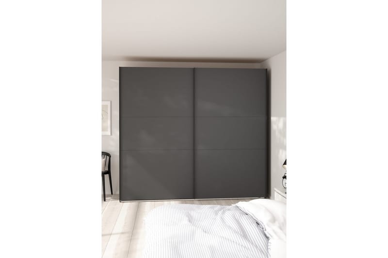 Takeru Garderobe 244x221 cm - Grå - Oppbevaring - Garderober & garderobesystem