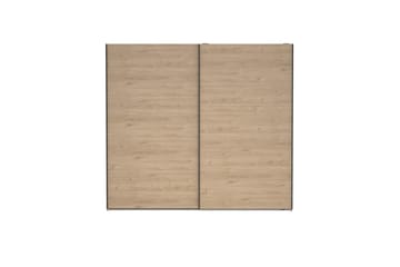 Takeru Garderobe 244x221 cm - Lysebrun - Oppbevaring - Garderober & garderobesystem