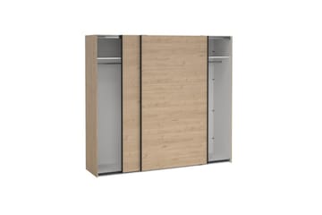 Takeru Garderobe 244x221 cm - Lysebrun - Oppbevaring - Garderober & garderobesystem