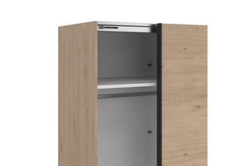 Takeru Garderobe 244x221 cm - Lysebrun - Oppbevaring - Garderober & garderobesystem