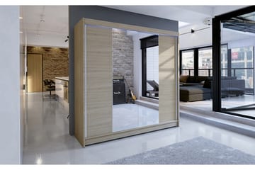 Talin Garderobe 180x58x215 cm - Beige / Grå - Oppbevaring - Garderober & garderobesystem
