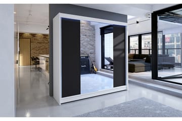 Talin Garderobe 180x58x215 cm - Hvit - Oppbevaring - Garderober & garderobesystem
