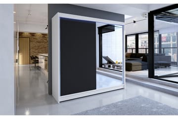 Talin Garderobe 180x58x215 cm - Hvit - Oppbevaring - Garderober & garderobesystem