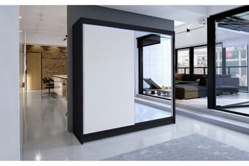 Talin Garderobe 180x58x215 cm - Hvit - Oppbevaring - Garderober & garderobesystem