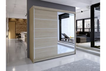 Talin Garderobe 58x180 cm - Eik - Oppbevaring - Garderober & garderobesystem